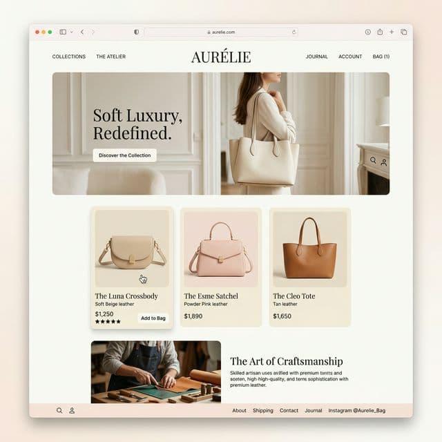 👜 Loja de Bolsas Mockup 1