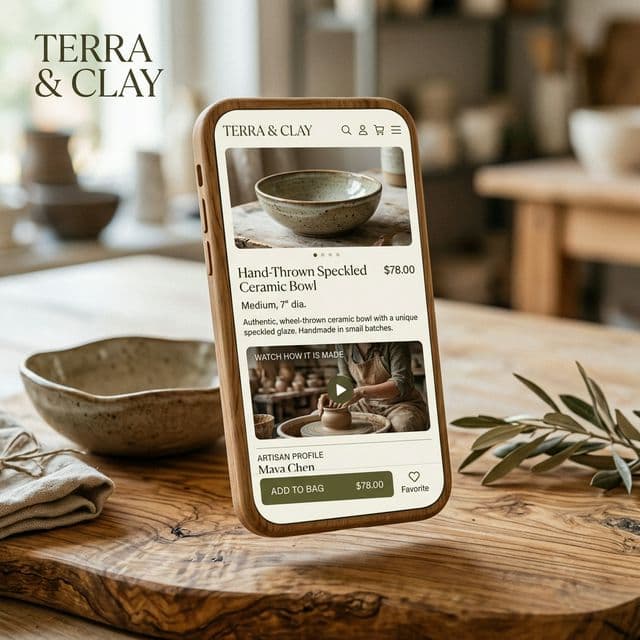 🧶 Produtos Artesanais Mockup 2