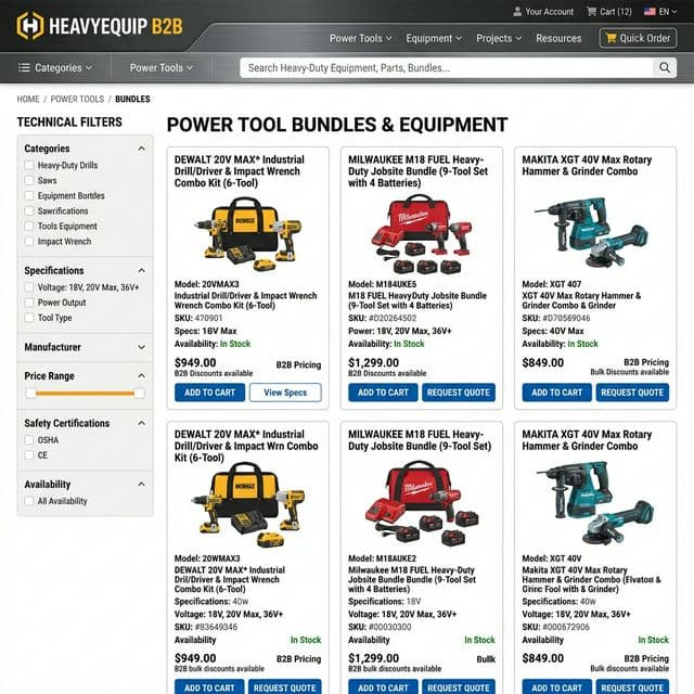 🛠️ Loja de Ferramentas e Equipamentos Mockup 1